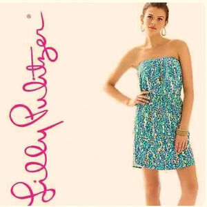 Lilly Pulitzer Windsor Strapless Pull-on Dress Size XS